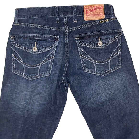Lucky Brand Bootcut Western Boho Jeans Womens Size 29 Mid Rise Medium Blue Wash - Picture 6 of 14